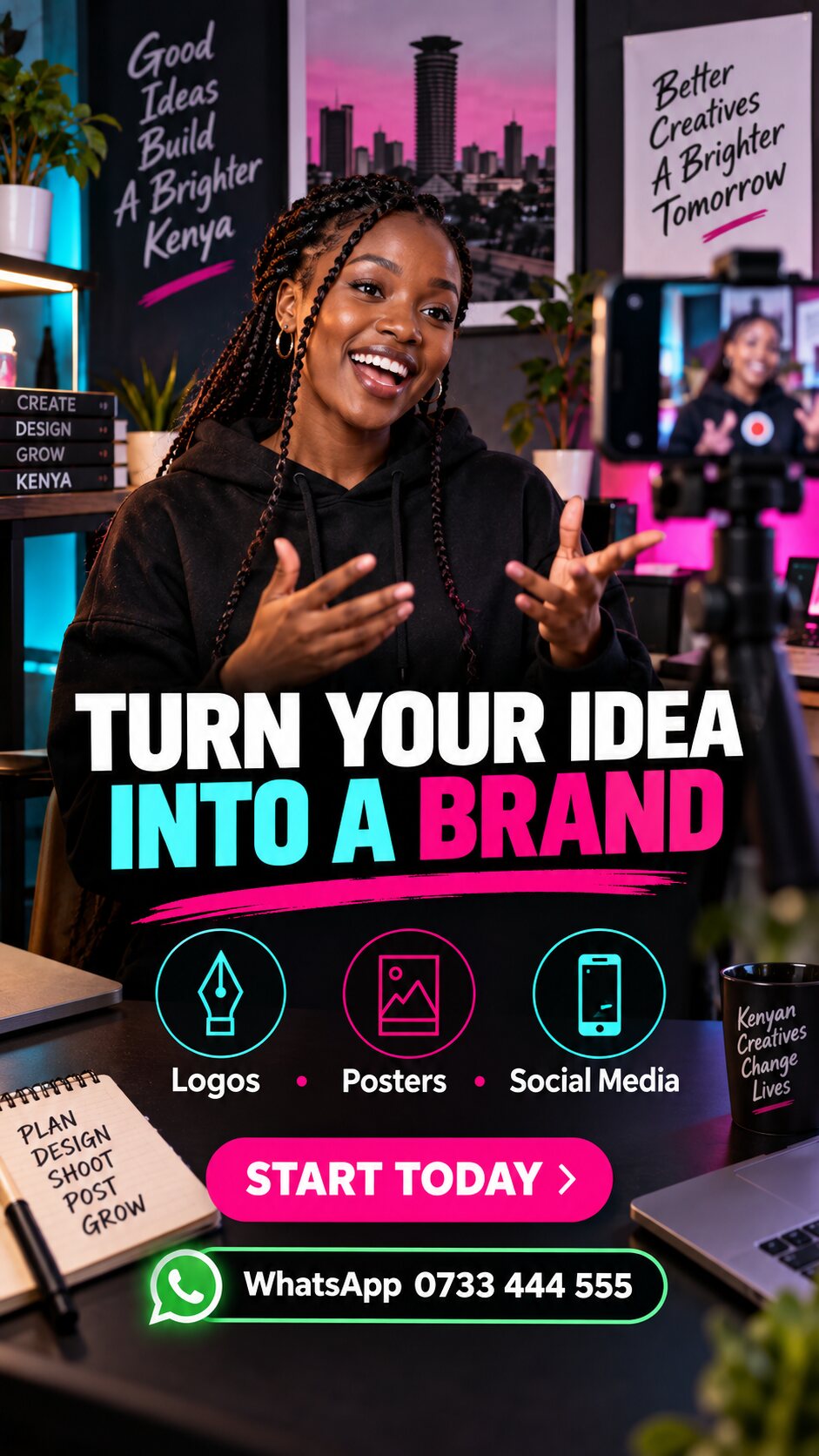 TikTok Brand Promotion poster sample