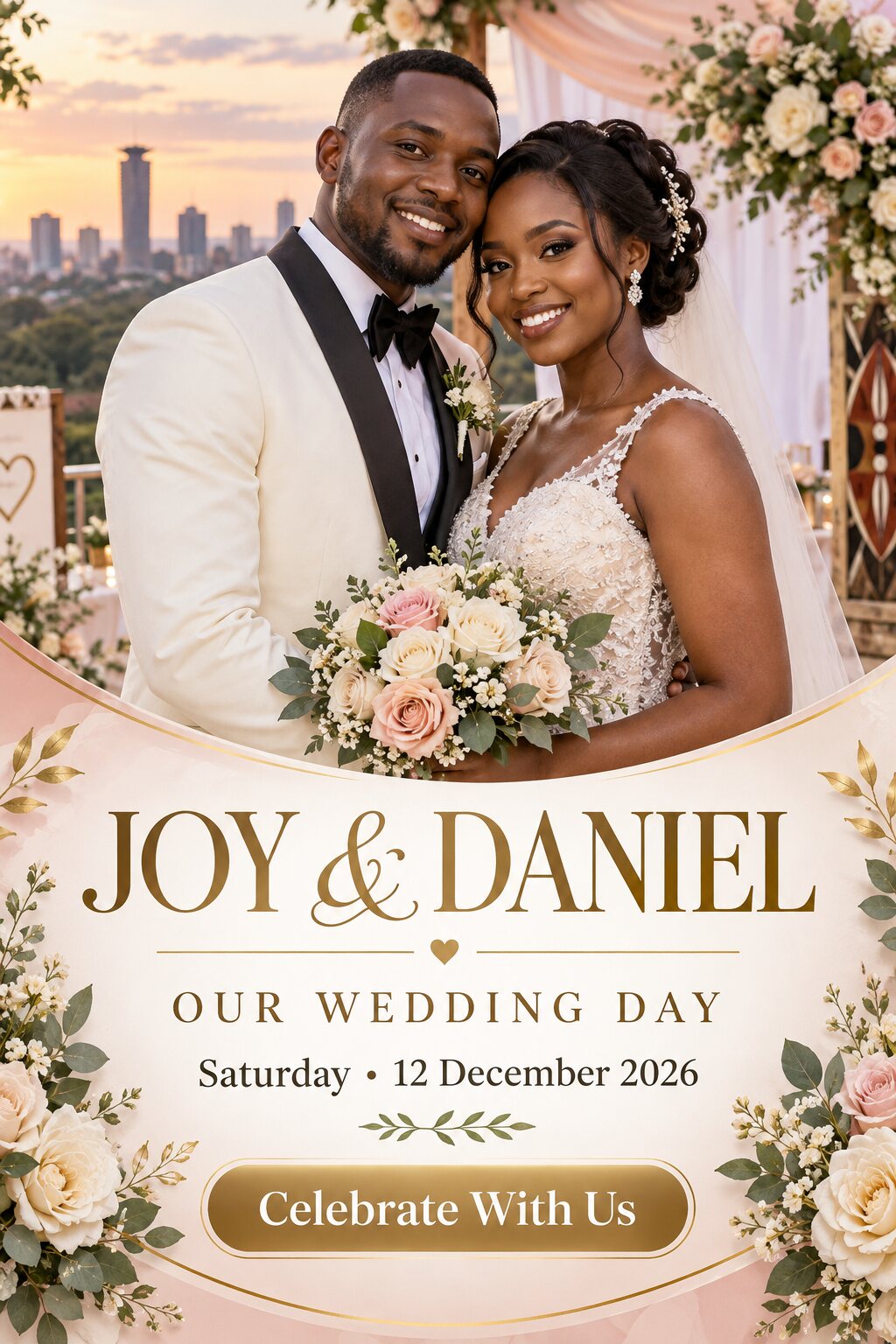 Wedding Invitation poster sample